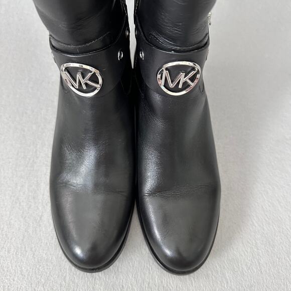 MICHAEL Michael Kors Women’s Heather Leather Almond Toe Tall Riding Boots Size 6 - Picture 4 of 16